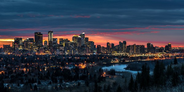 Calgary sunrise by Andrew Wasik